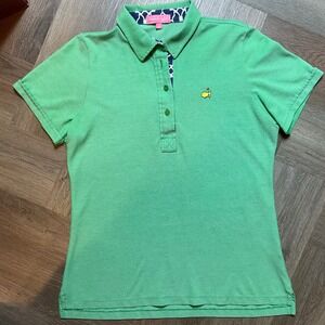 Magnolia‎ Lane Masters Golf Polo Shirt Womens Large Green Augusta National